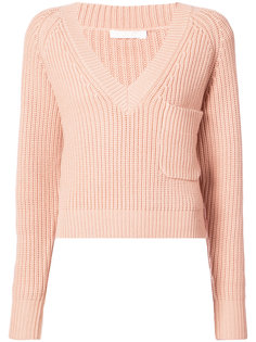 Cropped Pocket Sweater Chloé