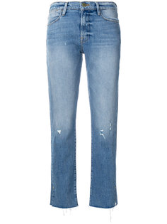 джинсы Le High с необработанными краями Frame Denim