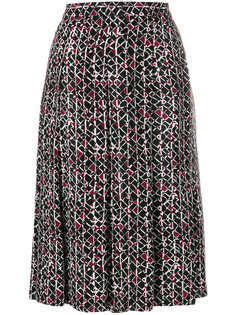 плиссированная юбка с узором Marni