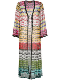 длинный кардиган с узором зигзаг  Missoni