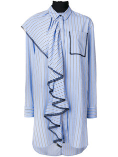 длинная рубашка с оборками MSGM