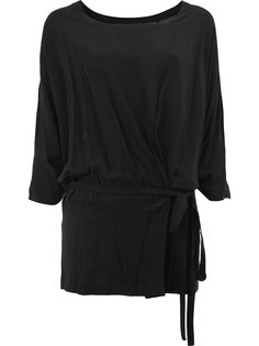 длинная футболка с вырезом-лодочкой  Ann Demeulemeester