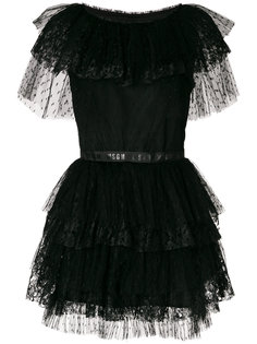 многослойное платье мини из тюля MSGM
