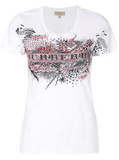 футболка с принтом doodle Burberry