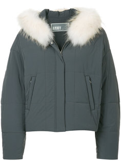 hooded puffer jacket Army Yves Salomon