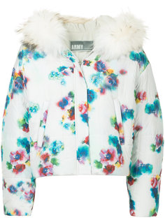 floral puffer jacket  Army Yves Salomon