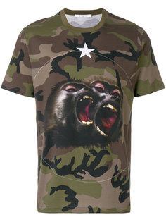 футболка с камуфляжным принтом Monkey Brothers Givenchy
