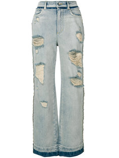 широкие джинсы с рваным эффектом Dolce &amp; Gabbana