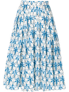 юбка с цветочным принтом  Prada