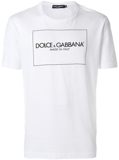 футболка с принтом-логотипом Dolce &amp; Gabbana