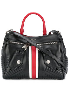 сумка на плечо с полоской Web Moschino