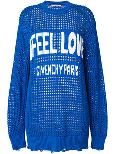 свитер со слоганом Feel Love и логотипом Givenchy