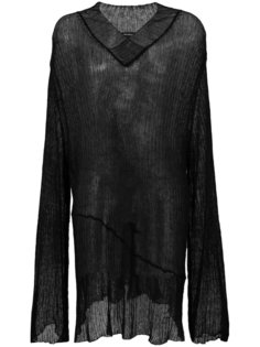 длинный свитер в рубчик  Ann Demeulemeester