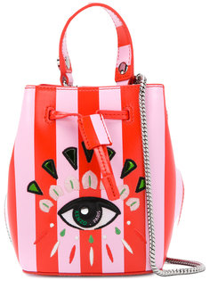 сумка в полоску с вышивкой Kenzo