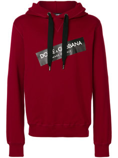 толстовка с капюшоном с заплаткой с логотипом Dolce &amp; Gabbana