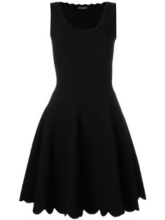 платье с волнистой отделкой Alexander McQueen