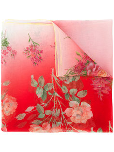 faded floral print scarf Alexander McQueen