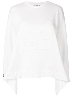 расклешенный свитер с логотипом Fendi