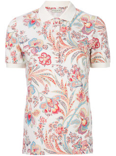футболка-поло с цветочным принтом Etro