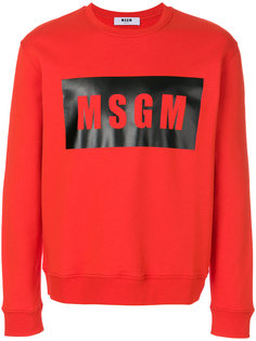 толстовка с принтом MSGM