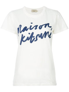 футболка с принтом логотипа Maison Kitsuné