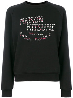 толстовка с принтом логотипа Maison Kitsuné