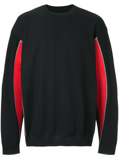 panelled crew-neck jumper  08Sircus