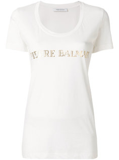 футболка с логотипом Pierre Balmain