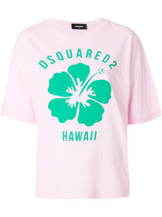 футболка с цветочным принтом Hawaiian Dsquared2