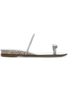 декорированные сандалии Casadei