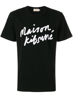 футболка с принтом-логотипом Maison Kitsuné