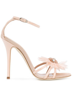 feather applique sandals Giuseppe Zanotti Design