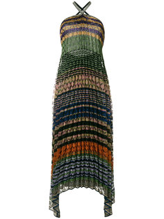 платье халтер с плиссировкой и люрексом  Missoni