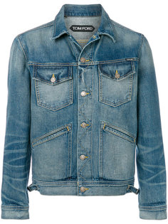fitted denim jacket Tom Ford