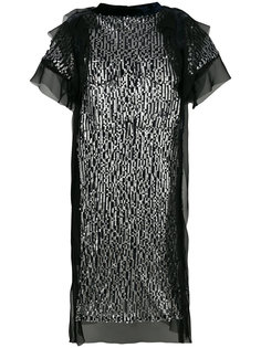 платье шифт с пайетками  Sacai