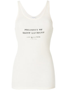 топ с логотипом  Saint Laurent