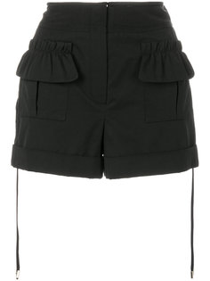 шорты-карго с оборкой  Carven