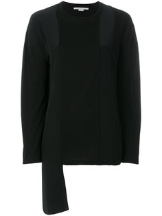 асимметричный свитер со вставкой  Stella McCartney