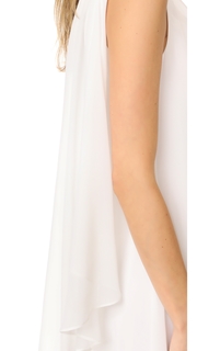 Badgley Mischka Collection One Shoulder Draped Gown