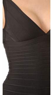Herve Leger Signature Essentials Cocktail Bandage Dress