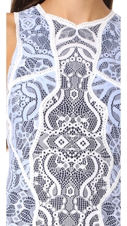 Jonathan Simkhai Two Tone Lace Mini Dress