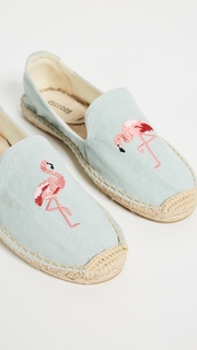 Soludos Flamingo Smoking Slipper Espadrilles
