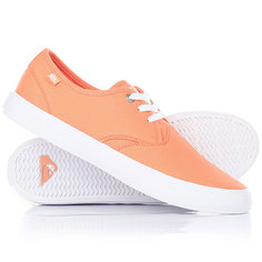 Кеды кроссовки низкие Quiksilver Shorebreak Orange/Black
