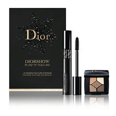 DIOR набор Christmas make-up Diorshow Pump N Volume № 090 Black Pump, 6 г