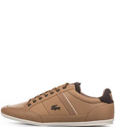 Кроссовки коричневого цвета на шнуровке Lacoste