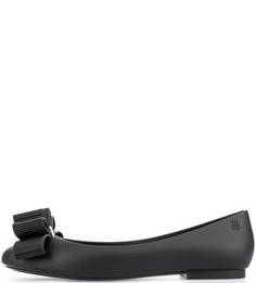 Черные балетки с бантом Melissa