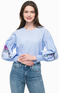 Хлопковая блуза с длинными рукавами Only