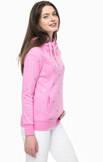 Розовая толстовка с капюшоном Only