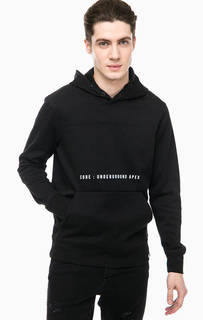 Черная толстовка с принтом Jack & Jones