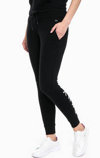 Черные брюки джоггеры из хлопка Dkny